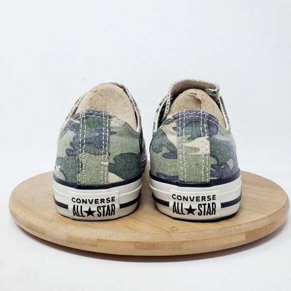 Converse All Star Kids 4‎ Shoes Camo Slip On Laceless Sneakers Junior Girls Boys - Picture 8 of 12